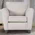 Harriet Fabric Armchair - Cream