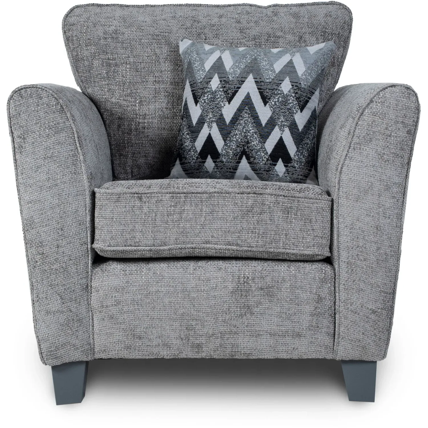 Harriet Fabric Armchair - Grey