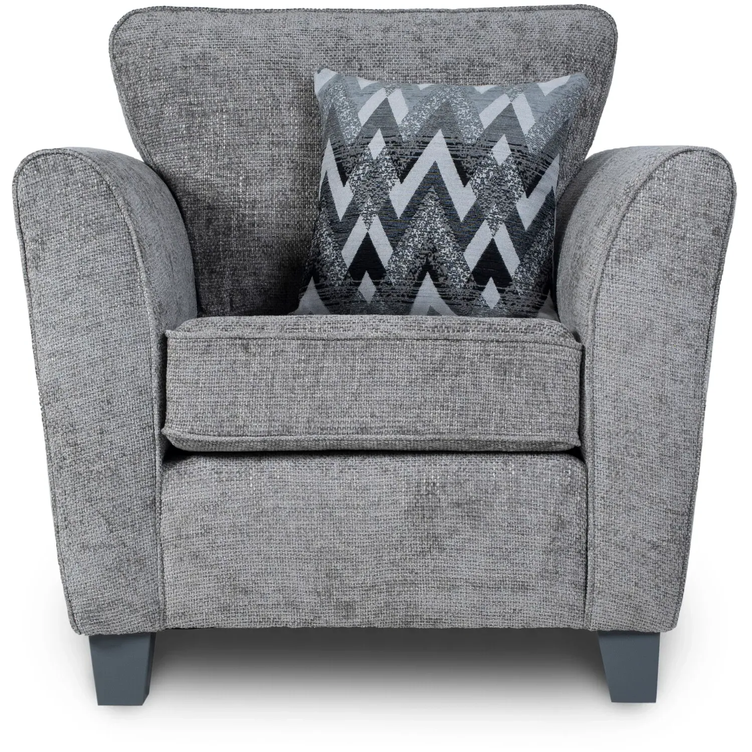 Harriet Fabric Armchair - Grey