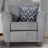 Harriet Fabric Armchair - Grey