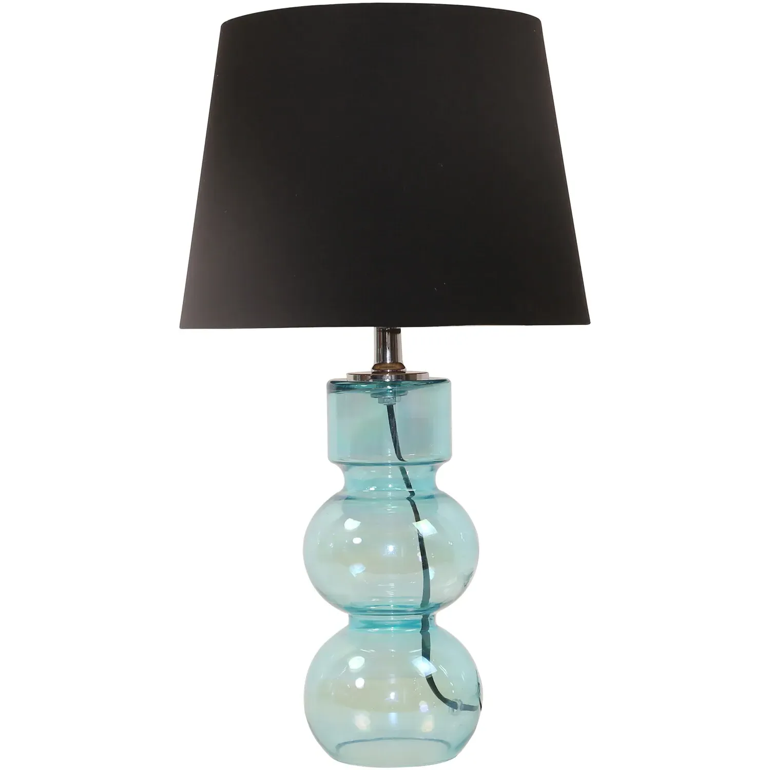 Harris Glass Table Lamp - Blue