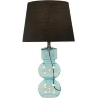 Harris Glass Table Lamp - Blue