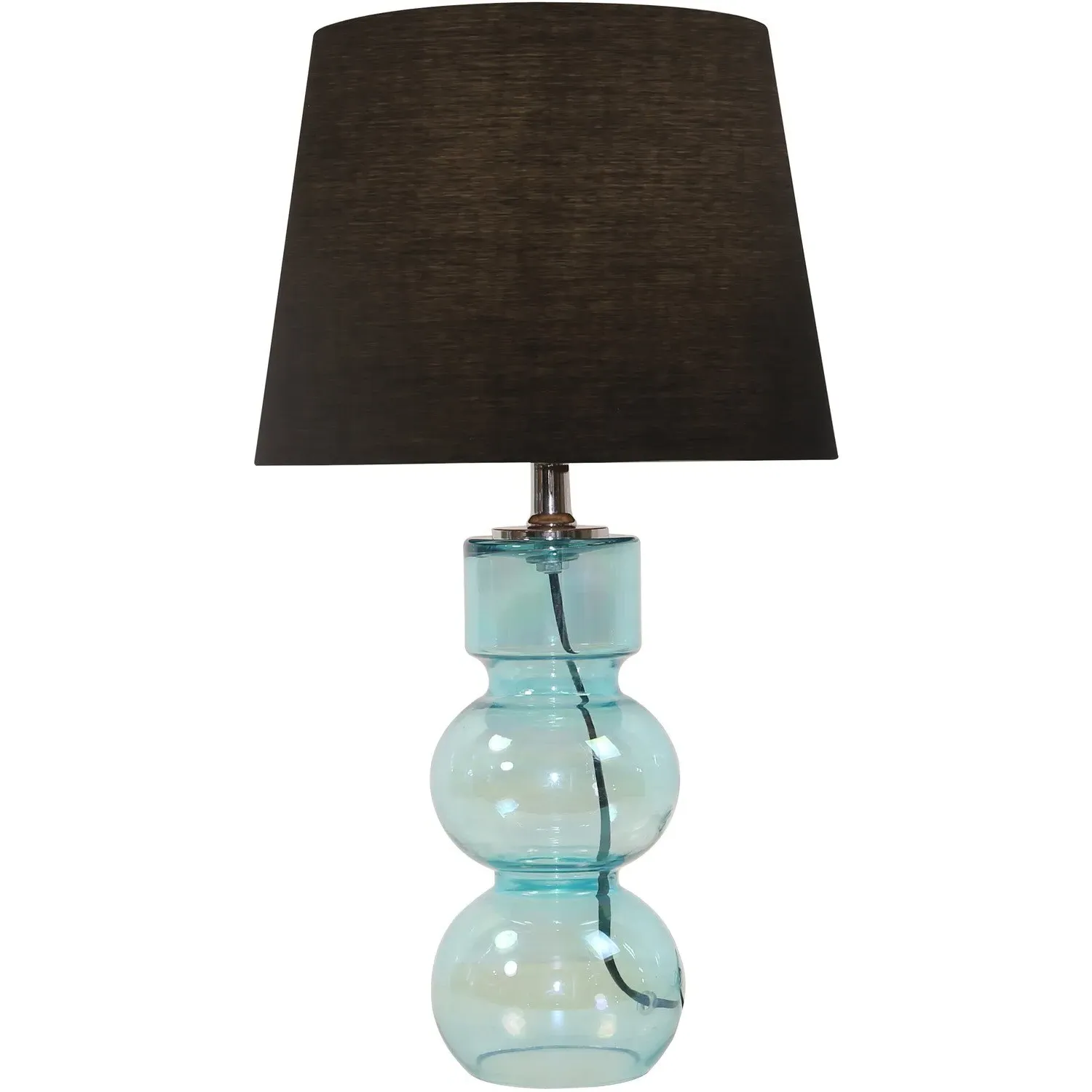 Harris Glass Table Lamp - Blue