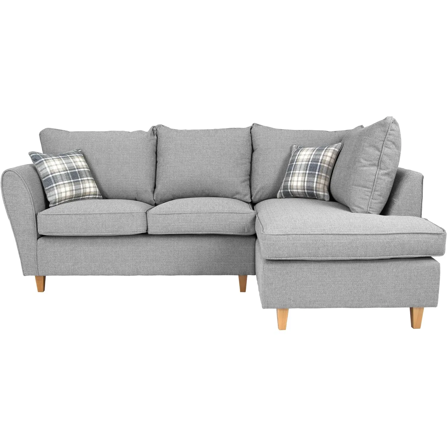 Harris L-Shaped Corner Sofa - Grey, Fabric
