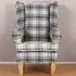 Harris Tartan Fabric Accent Chair