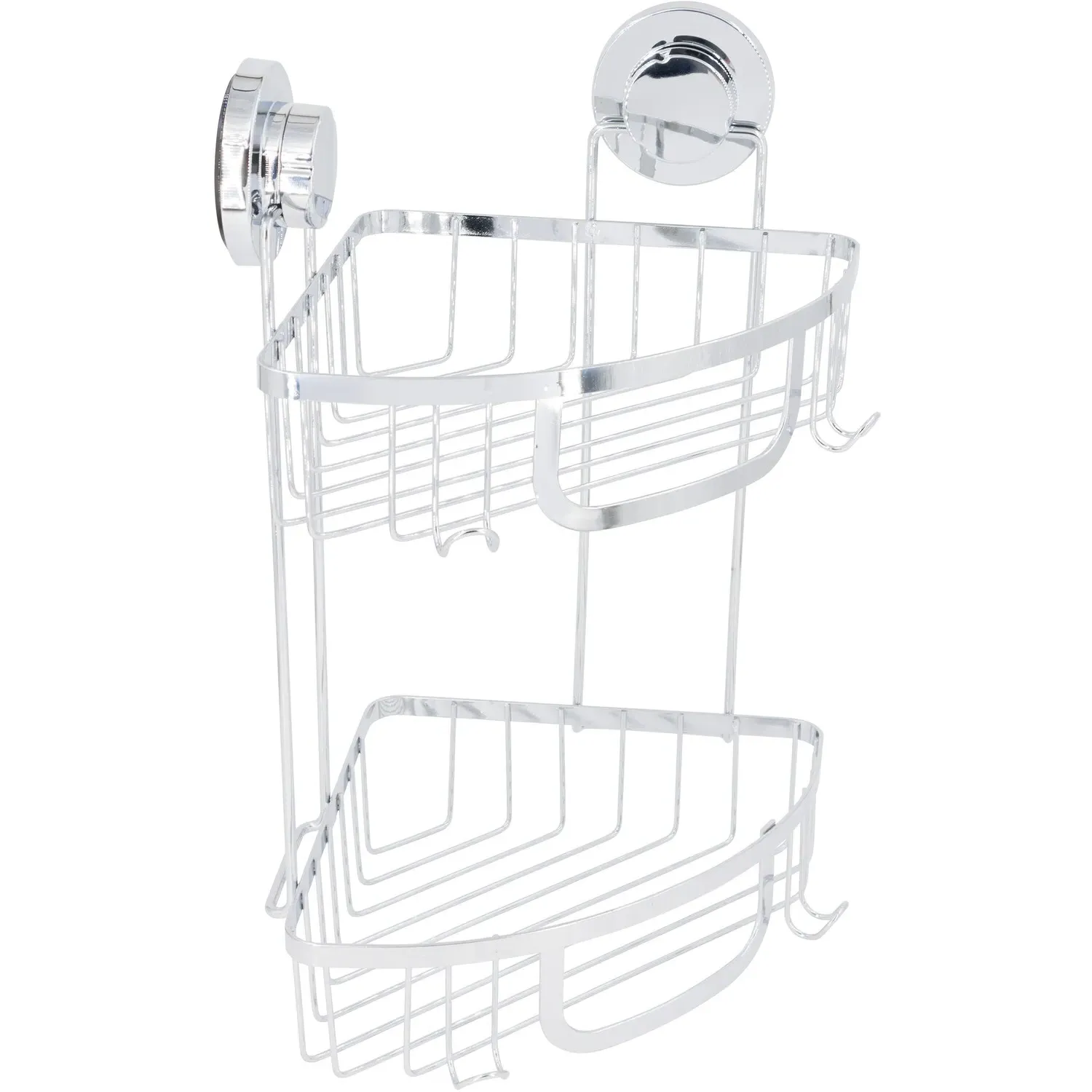 Harrow 2 Tier Corner Basket - Chrome