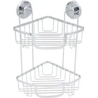 Harrow 2 Tier Corner Basket - Chrome