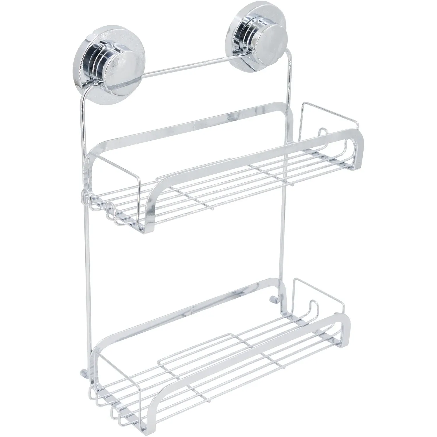 Harrow 2 Tier Rectangular Basket - Chrome