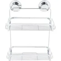 Harrow 2 Tier Rectangular Basket - Chrome