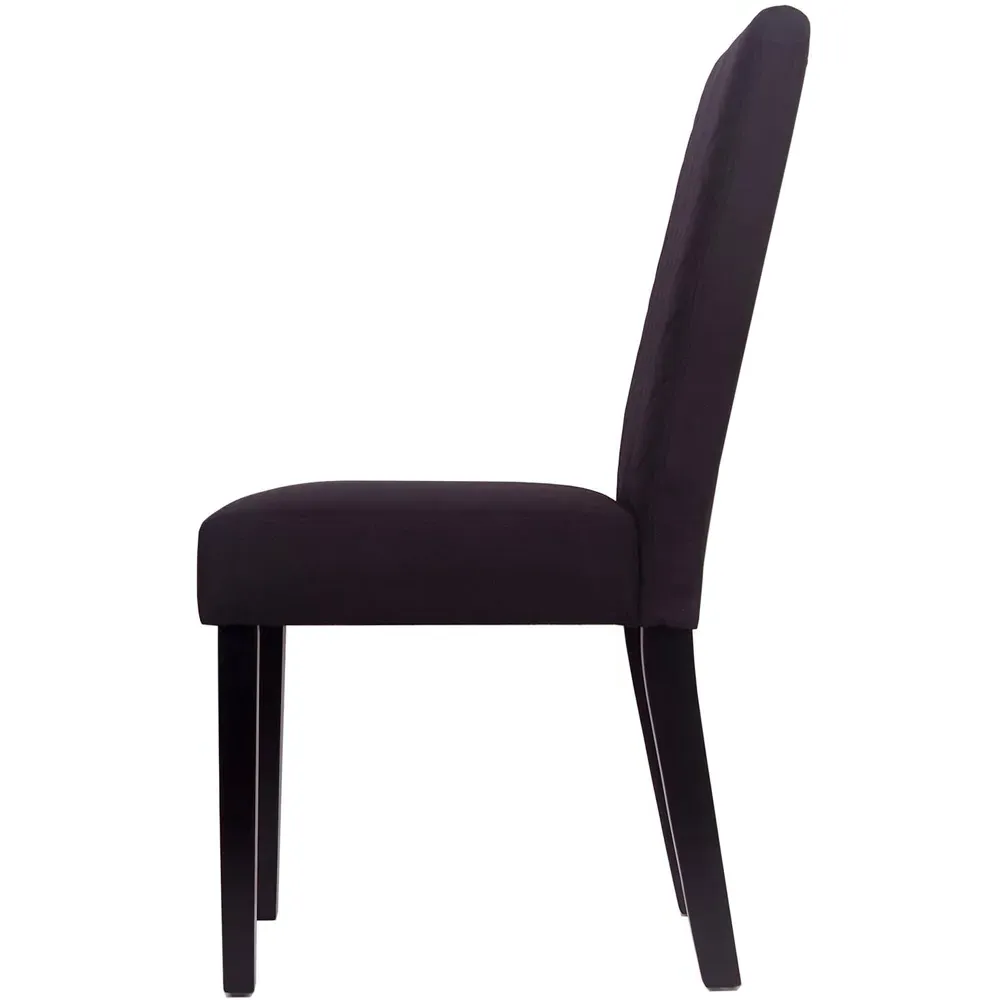 Hartley Dining Chair - Black, Rubberwood