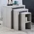 Hartley Nest of Tables with Storage - Light Grey