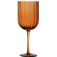 Hazel Wine Glass - Amber