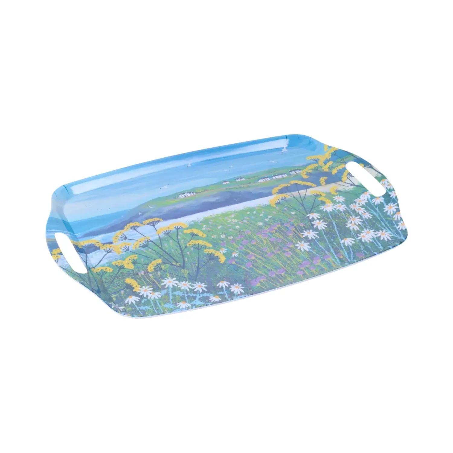 Headland Cottages Large Tray - Blue