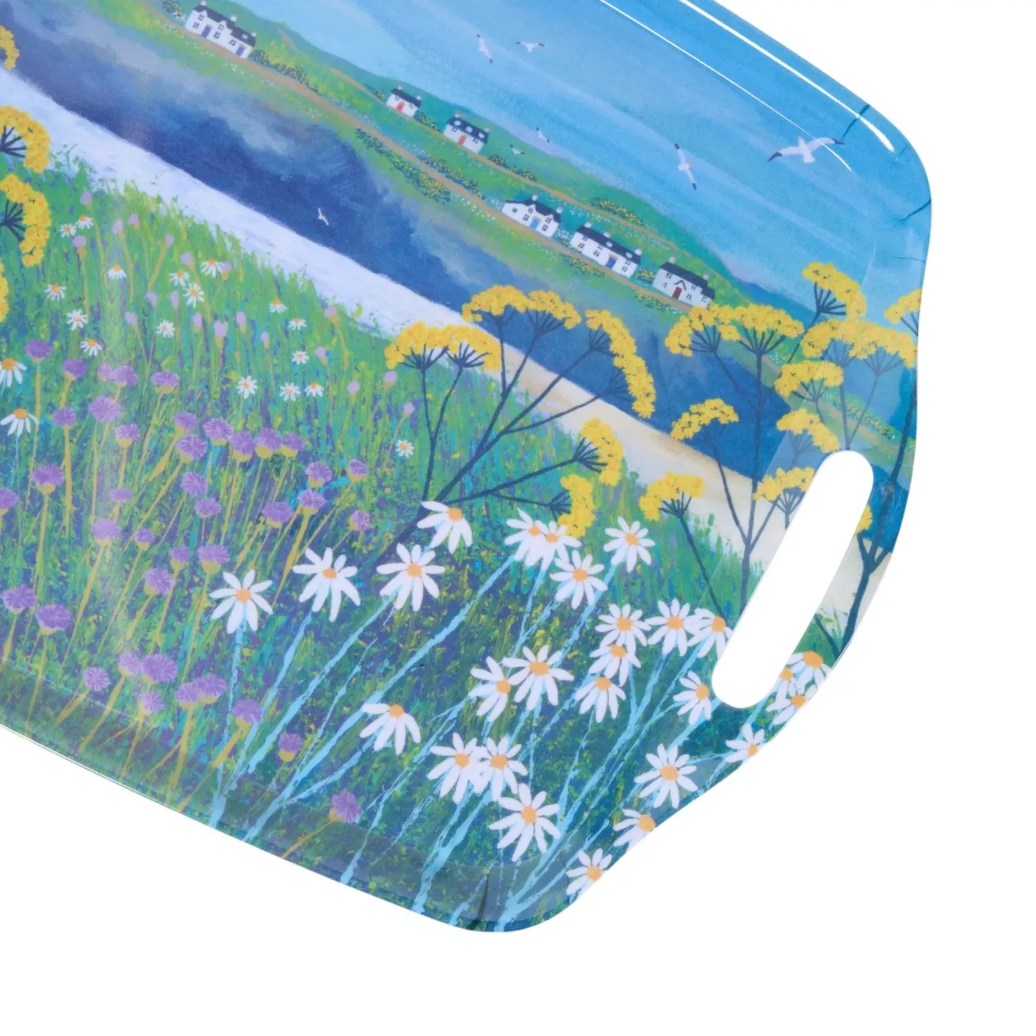 Headland Cottages Large Tray - Blue