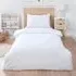 Heart Embossed Duvet Set - White