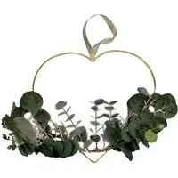 Heart Eucalyptus Wreath Hanging Ornament