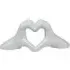 Heart Hands Ornament - White