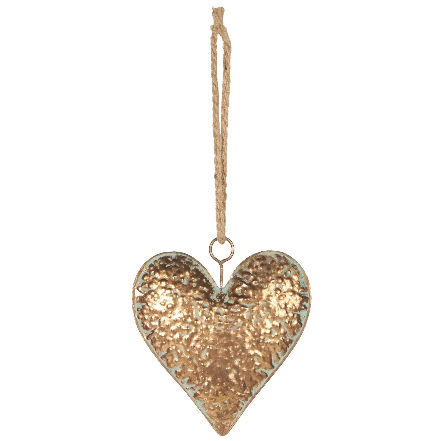 Heart Hanging Decoration - Gold