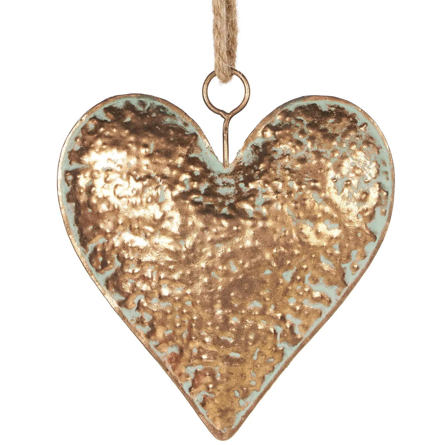Heart Hanging Decoration - Gold