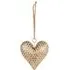 Heart Hanging Decoration - Gold