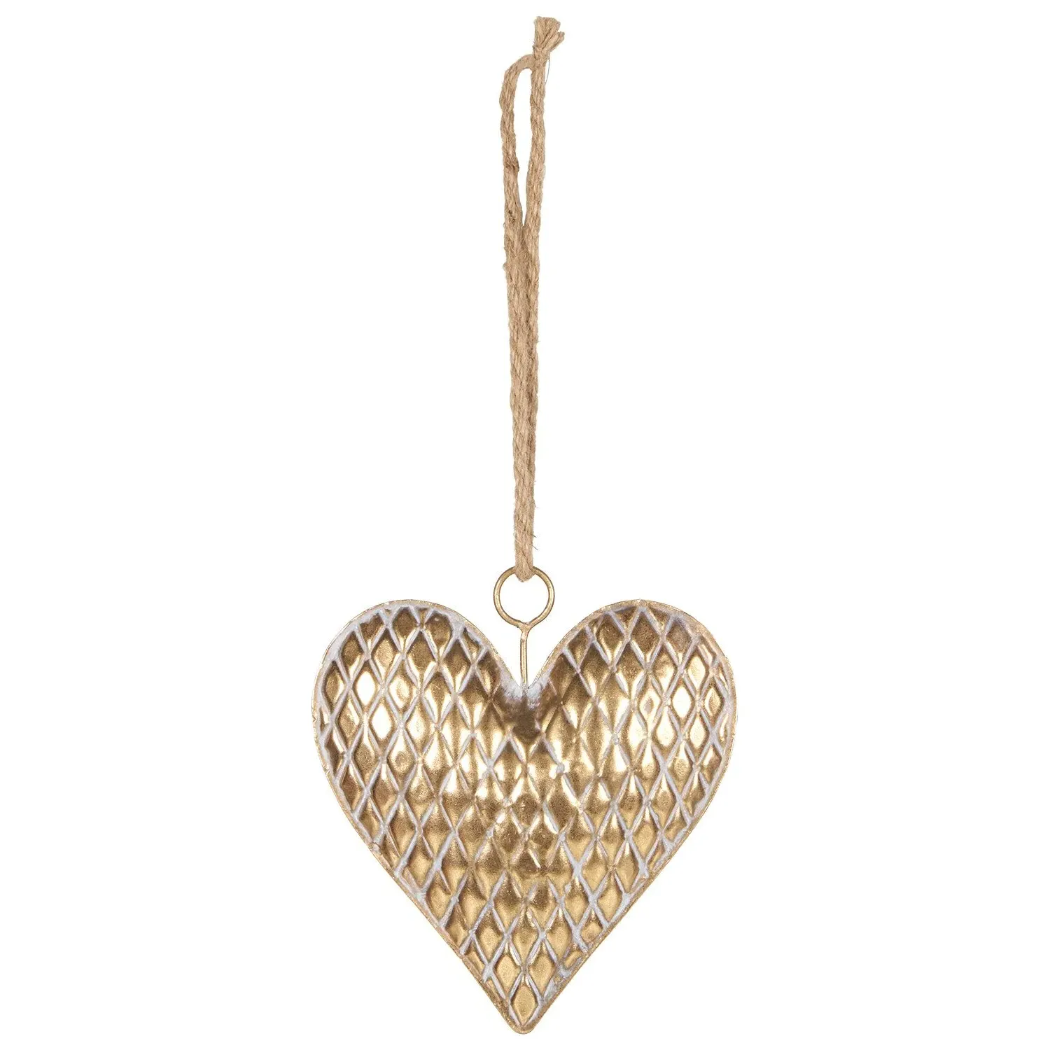 Heart Hanging Decoration - Gold image