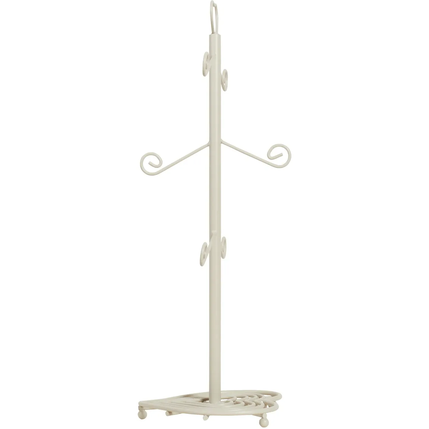 Hearts Mug Tree with Heart Base - Cream