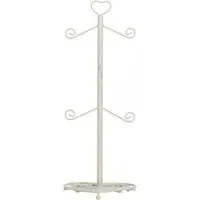 Hearts Mug Tree with Heart Base - Cream