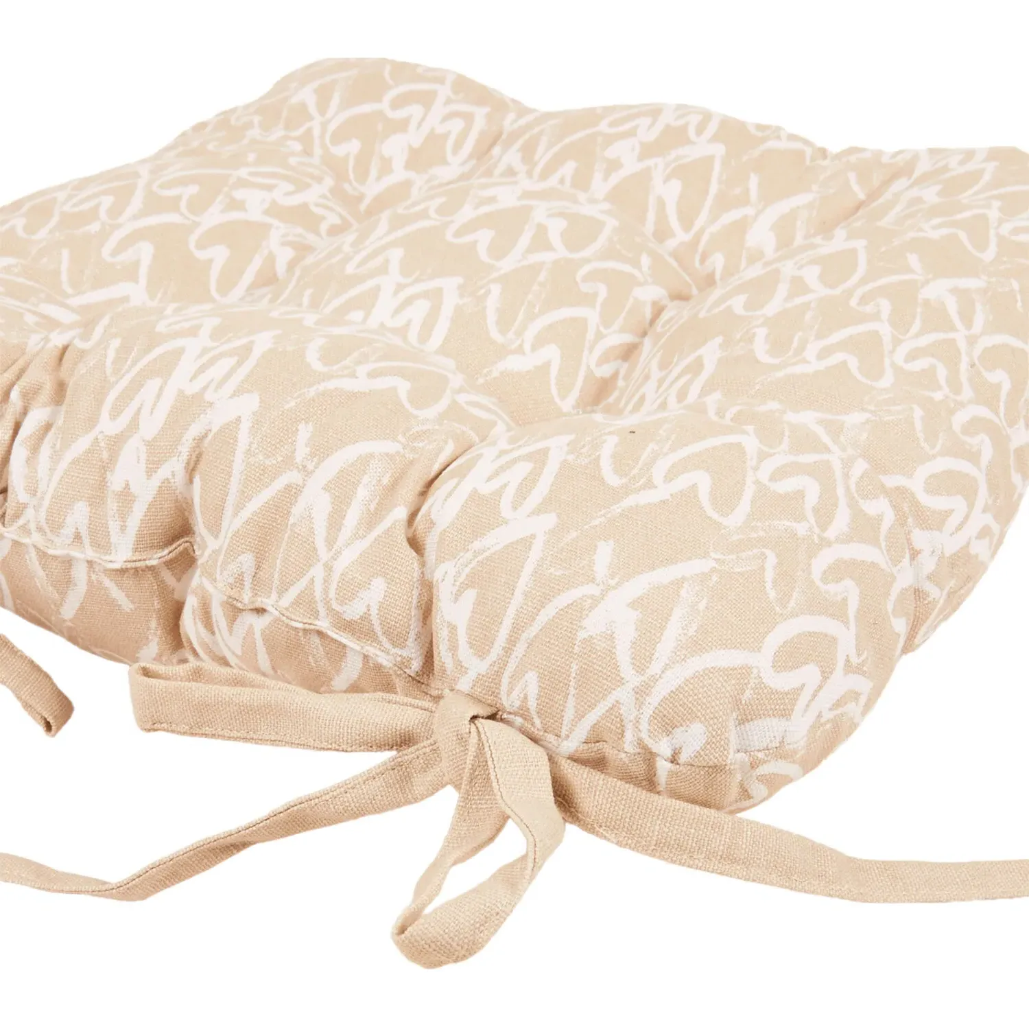 Hearts Seat Pad - Gold