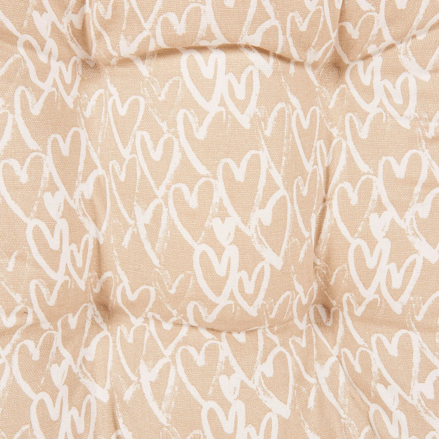 Hearts Seat Pad - Gold