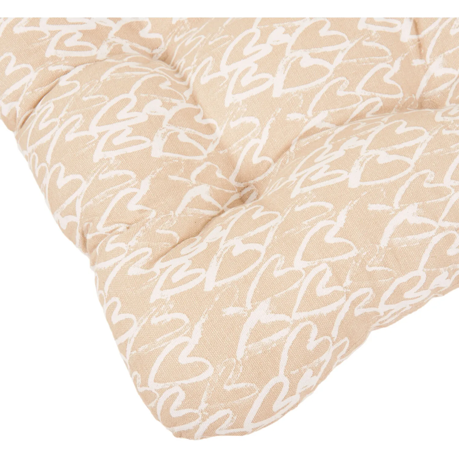 Hearts Seat Pad - Gold