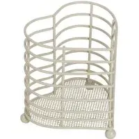 Hearts Utensil Holder - Cream