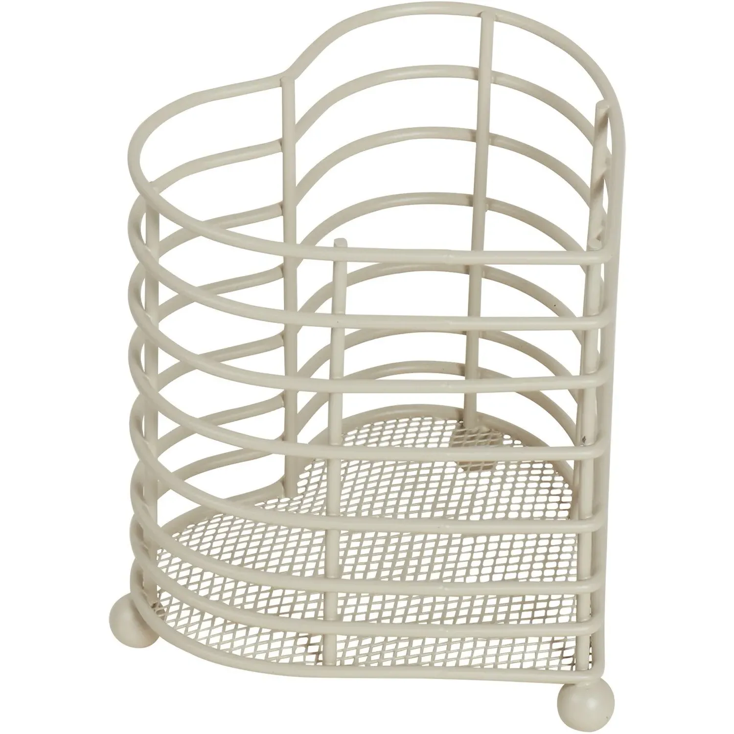 Hearts Utensil Holder - Cream