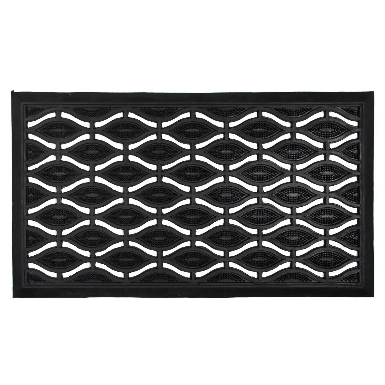 Heavy Duty Rubber Doormat - Black
