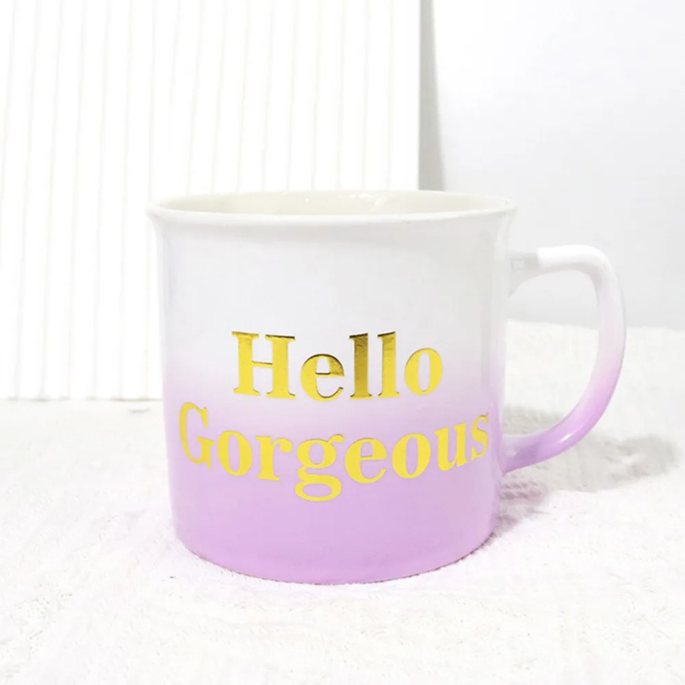 Hello Gorgeous Ombre Mug - Purple