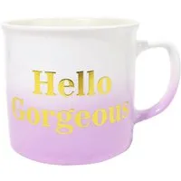 Hello Gorgeous Ombre Mug - Purple