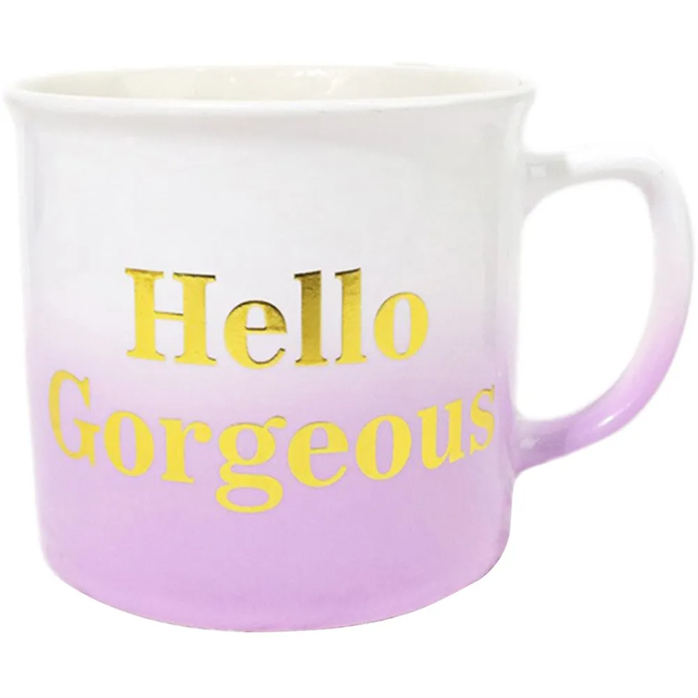 Hello Gorgeous Ombre Mug - Purple image