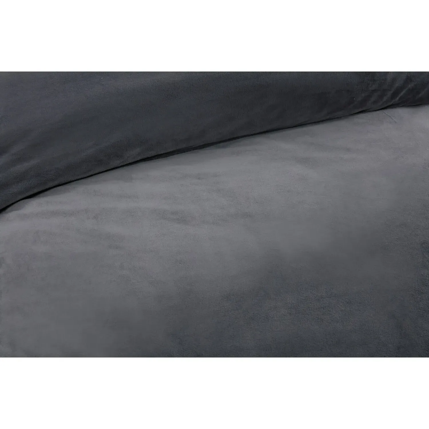 Helsinki King Size Fleece Duvet Set - Charcoal