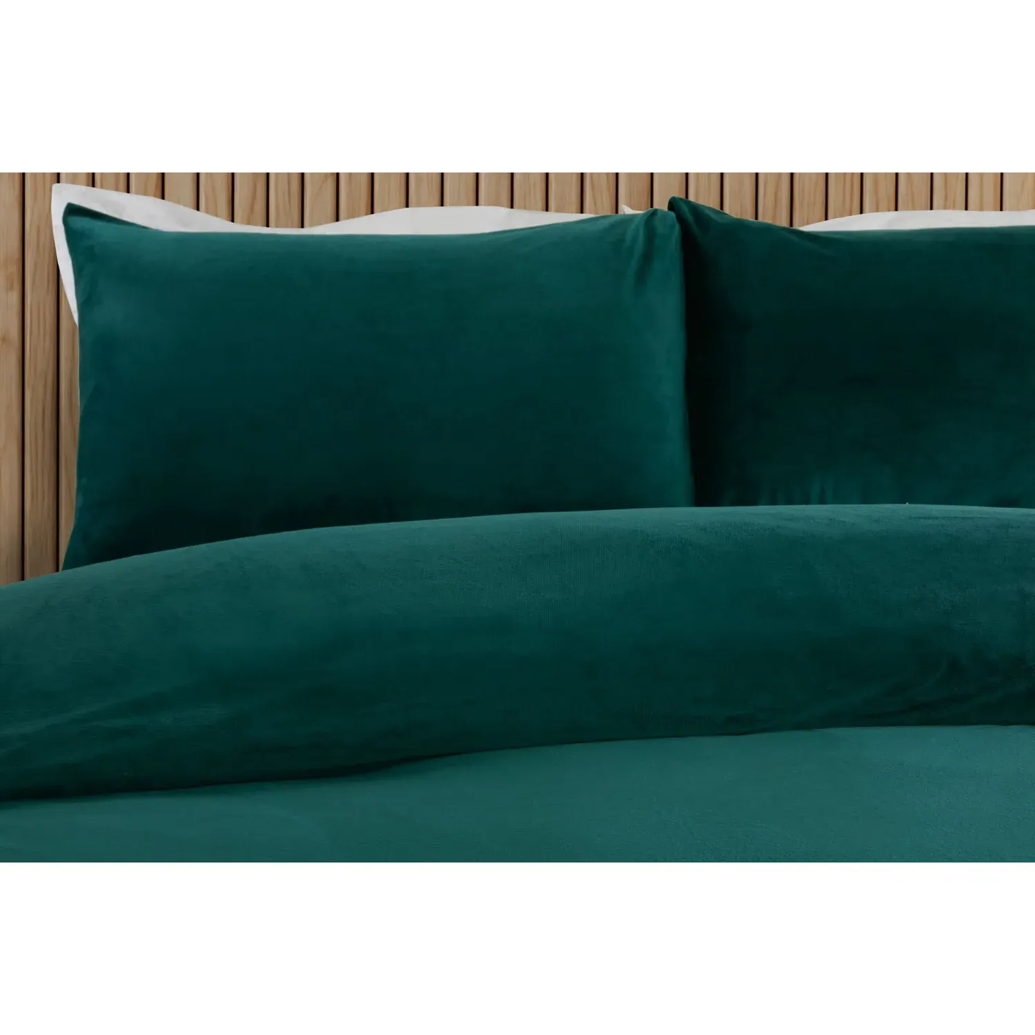Helsinki Single Fleece Duvet Set - Teal