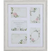 Hembury Rustic 5 Aperture Collage Frame - Off White