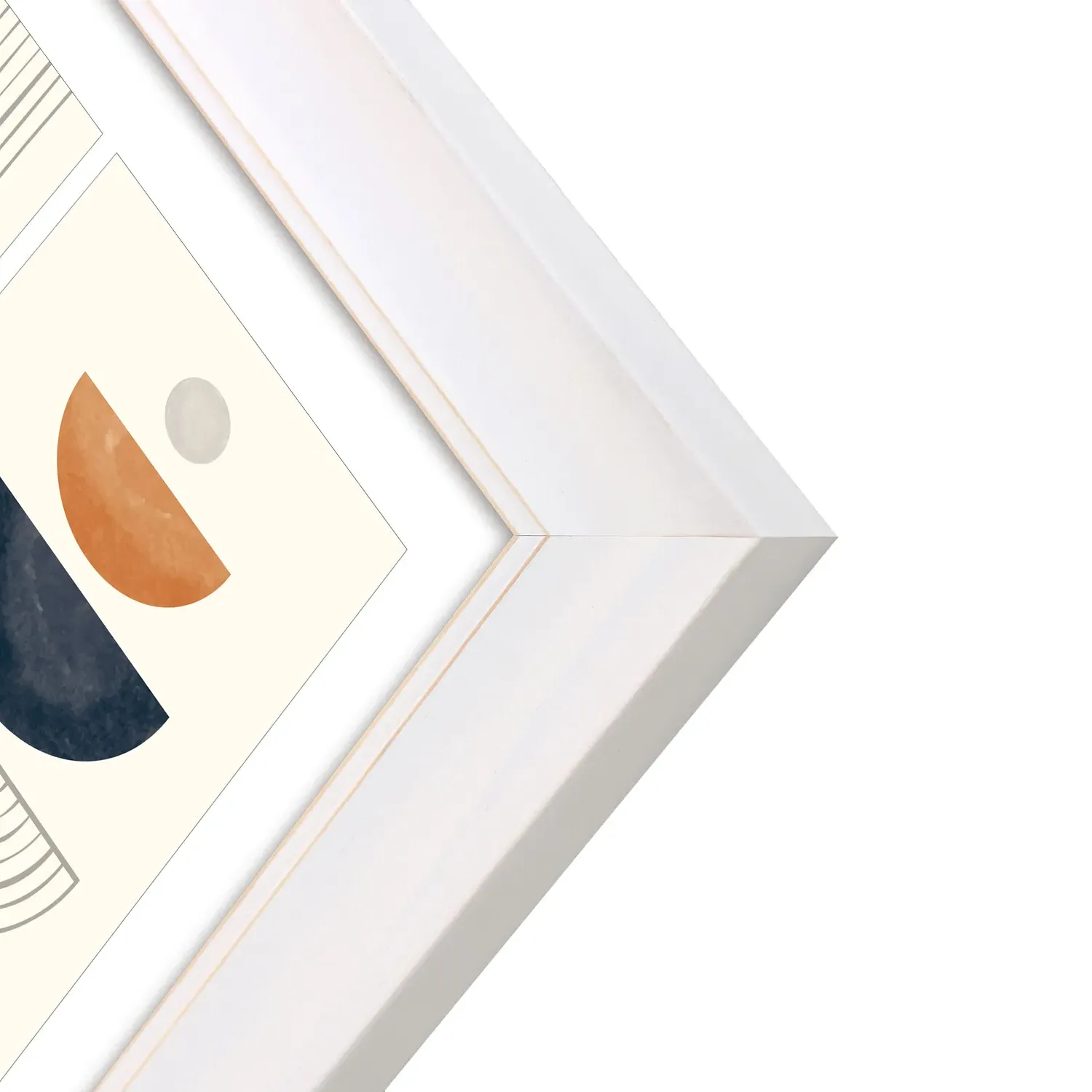 Hemsby Washed Collage Frame - White