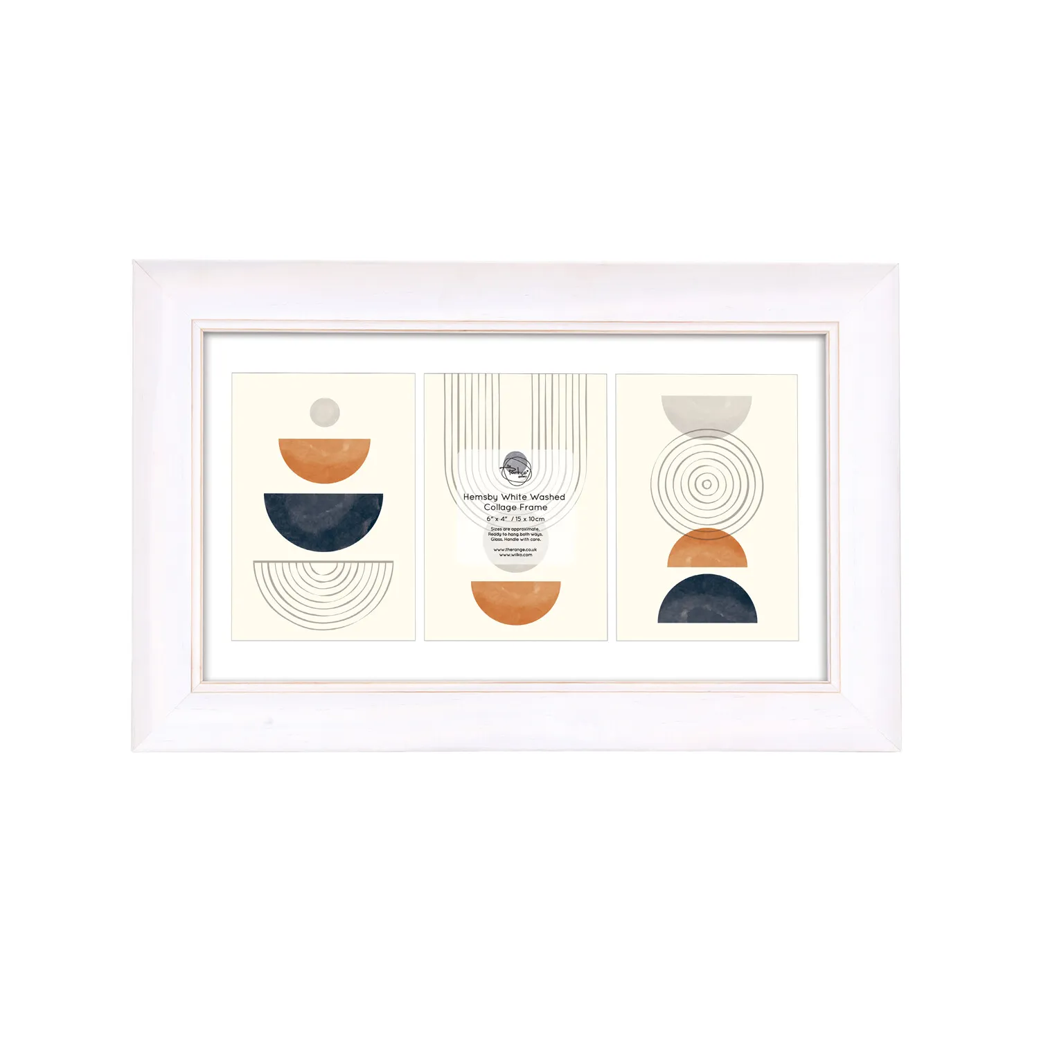 Hemsby Washed Collage Frame - White