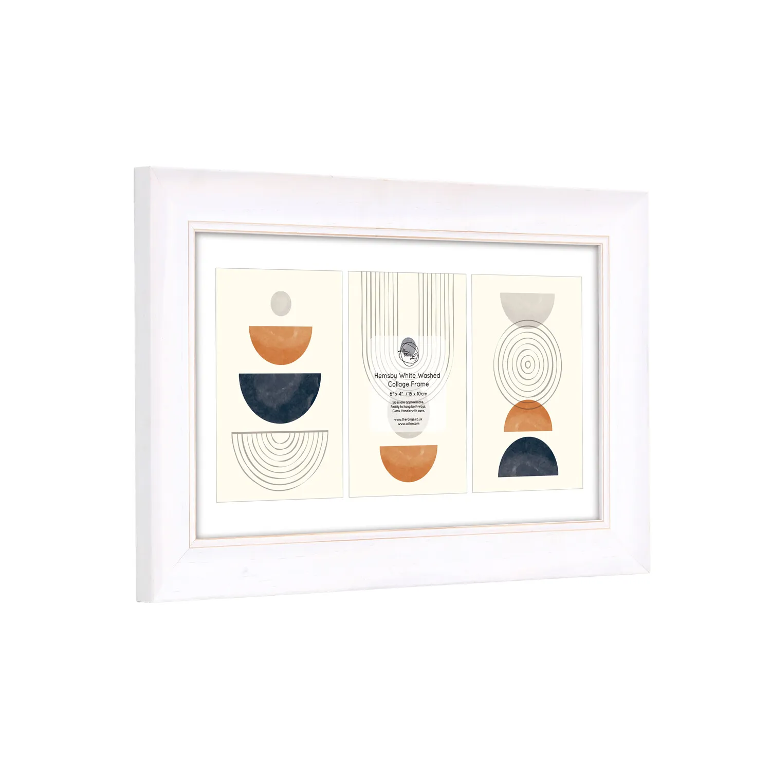 Hemsby Washed Collage Frame - White
