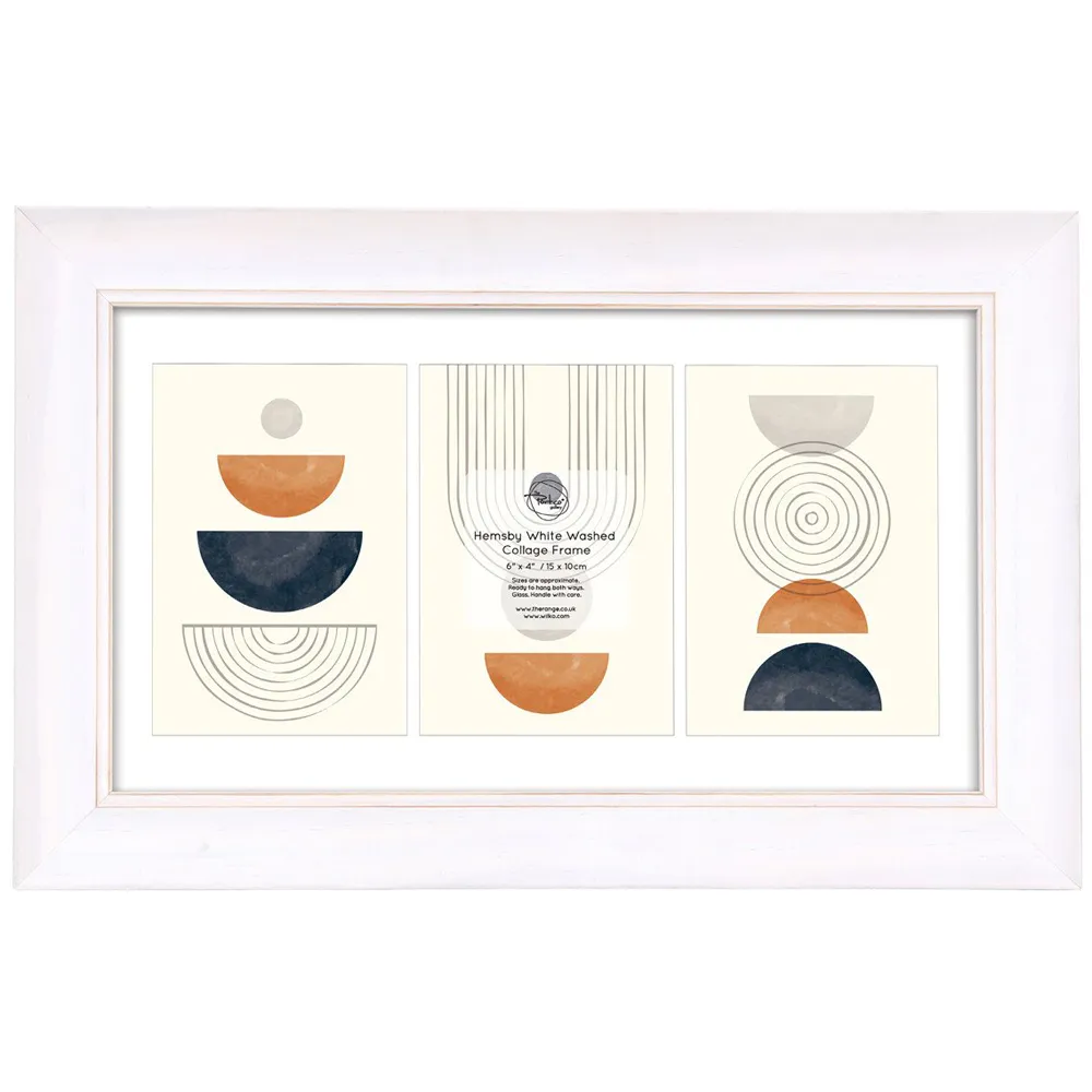 Hemsby Washed Collage Frame - White image