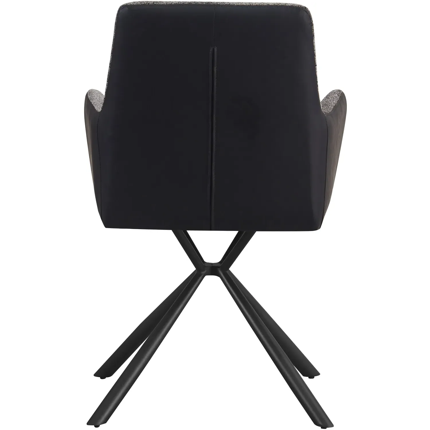 Henley Dining Chair Pair with Swivel - Black