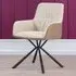 Henley Dining Chair Pair with Swivel - Brown