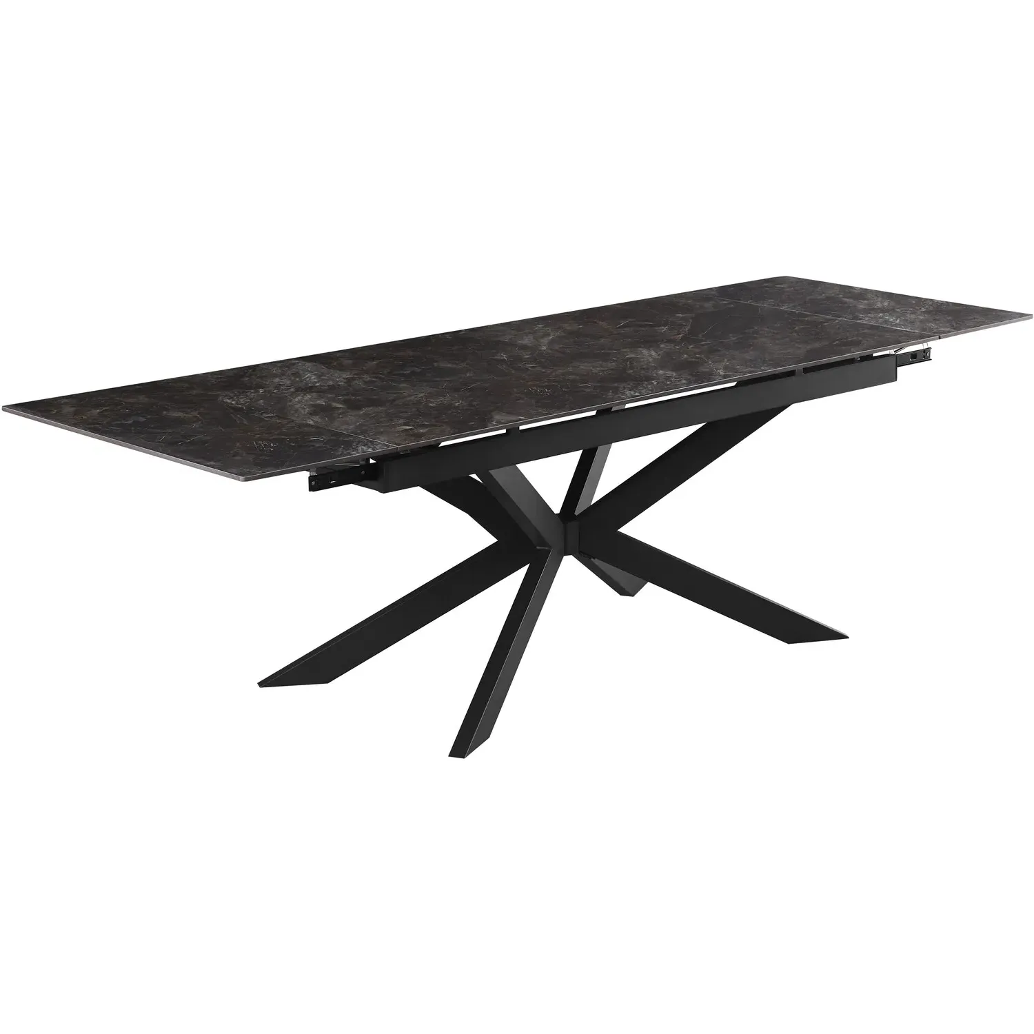 Henley Extendable Dining Table - Black, Ceramic