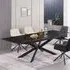 Henley Extendable Dining Table - Black, Ceramic