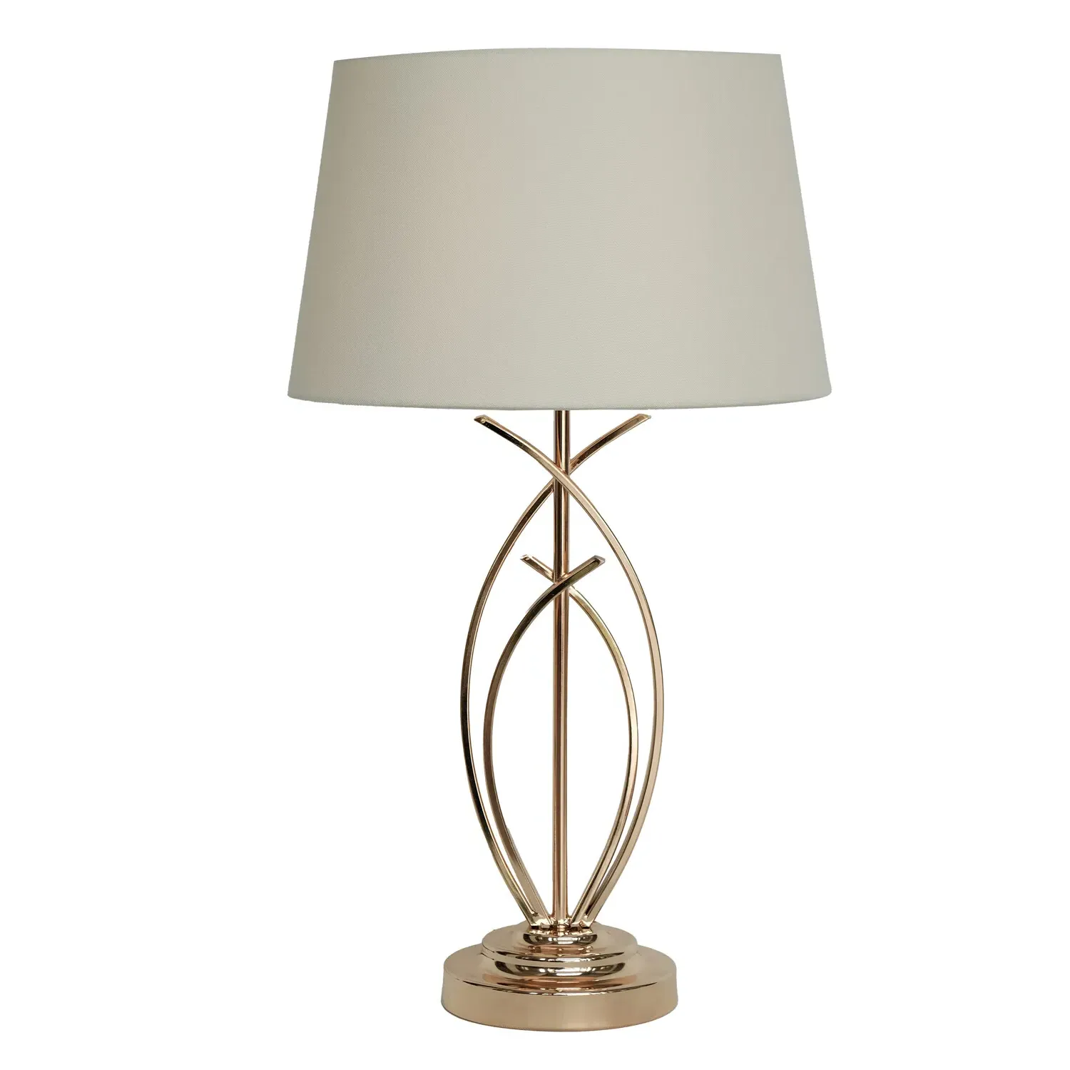 Hensley Table Lamp - White, Gold