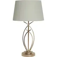 Hensley Table Lamp - White, Gold