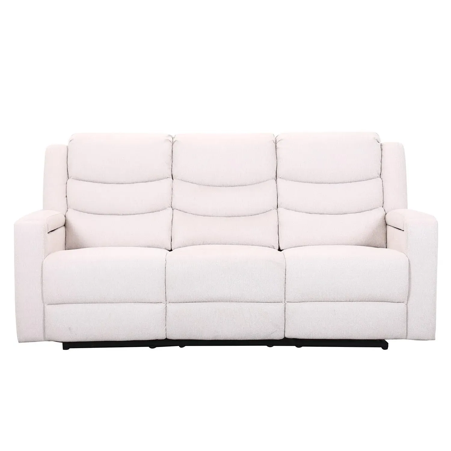 Heritage 3-Seater Recliner Sofa with Storage - Ivory